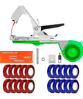 zendea kit legatrice per piante professionale con 40 nastri bicolore e 10 000 graffette macchina legatrice in acciaio 31 cm impugnatura ergonomica e apertura regolabile ean 8050030810553