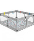 keiki box pieghevole per bambini con 100 palline e 4 anelli area gioco sicura ean 8056590110027