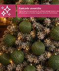saint joy palline di natale set 12 pezzi a8 cm stile antico 2 colori ean 8050043128263