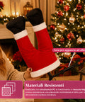 saint joy babbo natale incastrato nellalbero con gambe animate e musica ean 8050043128041