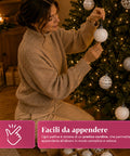 saint joy palline di natale set 16 pezzi assortiti a6 cm oro o argento ean 8050043128249