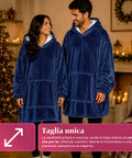 saint joy coperta con maniche e cappuccio felpa coperta oversize 2 colori ean 8050043128386