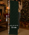 saint joy runner natalizio 33x180 cm con alberi in rilievo rosso o verde ean 8050043128317