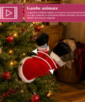 saint joy babbo natale incastrato nellalbero con gambe animate e musica ean 8050043128041