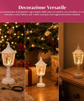 saint joy lampada natalizia con neve luci led e musica usb 2 colori ean 8050043128195