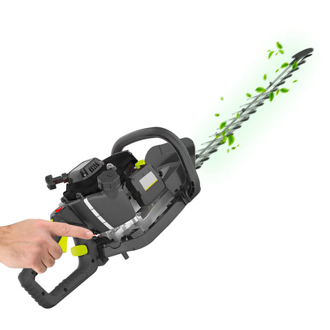 Nożyce do żywopłotu z silnikiem spalinowym i stalowym ostrzem 56cm, 650w