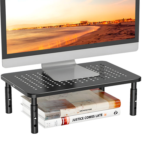 Supporto Per Monitor Da Scrivania Regolabile In Plastica E Acciaio Max. 20kg