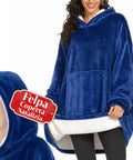 saint joy coperta con maniche e cappuccio felpa coperta oversize 2 colori ean 8050043128386