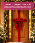 saint joy fiocco natalizio xxl effetto velluto con nastro decorativo 430x200 cm ean 8050043128119