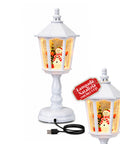 saint joy lampada natalizia con neve luci led e musica usb 2 colori ean 8050043128195
