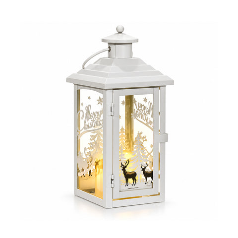 saint joy lanterna natalizia luminosa a batteria 12x12x28 cm con renne ean 8056819081251