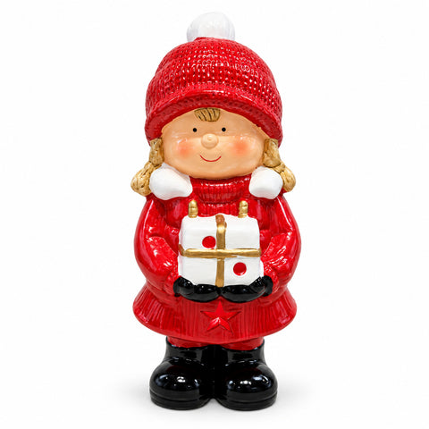 saint joy statuina natalizia in ceramica luminosa 26 cm con led 10 soggetti ean 8056819081961