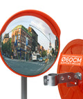 daimann specchio parabolico di sicurezza 60 cm con staffe di fissaggio ean 8056590070406