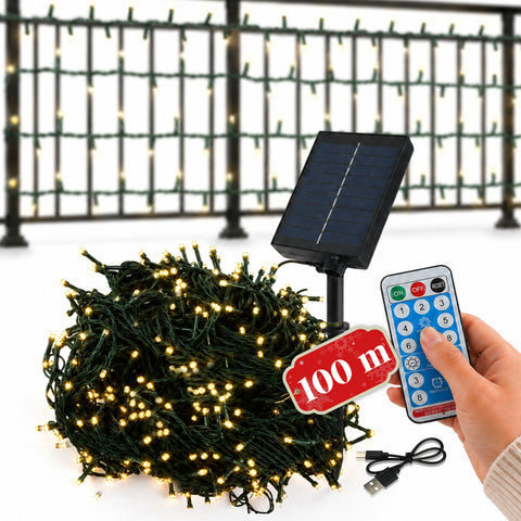 saint joy luci natalizie da esterno solari con telecomando 4 lunghezze ean 8050043128454