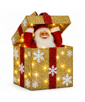 saint joy pacco regalo luminoso con babbo natale musicale e animato h30 cm ean 8056819081596
