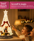 saint joy albero di natale luminoso joytree con musica e animazione 360 luci led scena con orsetti e schiaccianoci doppia alimentazione usb 325 cm ean 8050043127648
