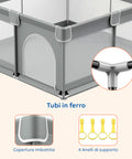 keiki box pieghevole per bambini con 100 palline e 4 anelli area gioco sicura ean 8056590110027