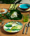 tognana set piatti 18 pezzi porcellana tropicale lavabile microonde e forno ean 8056444301205