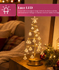 saint joy albero di natale luminoso da tavolo con filo di rame e cristalli ean 8050043128287