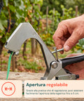 zendea kit legatrice per piante professionale con 40 nastri bicolore e 10 000 graffette macchina legatrice in acciaio 31 cm impugnatura ergonomica e apertura regolabile ean 8050030810553