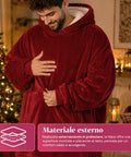 saint joy coperta con maniche e cappuccio felpa coperta oversize 2 colori ean 8050043128386