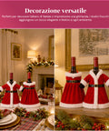 saint joy copri bottiglia natale set 2 pezzi cappotto e abito con cintura ean 8050043128423
