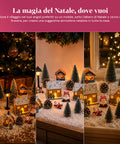 saint joy villaggio natalizio 30 pezzi in resina con casette luminose e neve ean 8050043127969