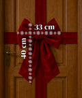 saint joy fiocco natalizio xxl effetto velluto con nastro decorativo 430x200 cm ean 8050043128119
