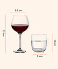 rcr set aliseo12 pezzi 6 calici burgundy per vini e 6 bicchieri in cristallo ean 8056819067385