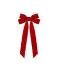 saint joy fiocchi per albero di natale in velluto rosso set 12 10x21 cm ean 8050043128492