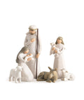 saint joy presepe moderno 6 pezzi in resina effetto intagliato ean 8050043128164