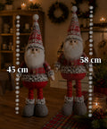 saint joy pupazzi natalizi set 3 con gambe regolabili tema scozzese o inglese ean 8050043128409