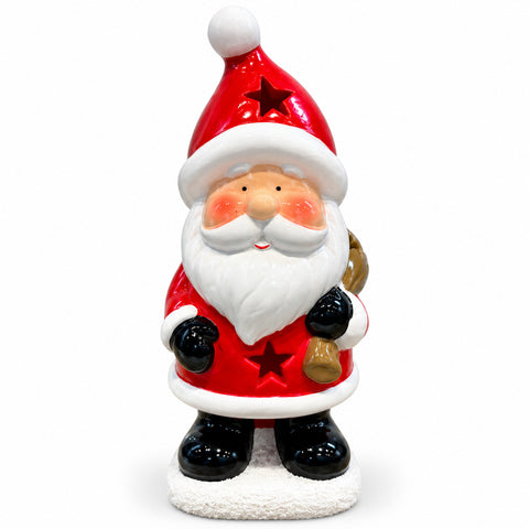 saint joy statuina natalizia in ceramica luminosa 26 cm con led 10 soggetti ean 8056819081961