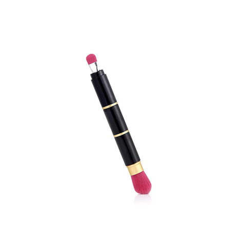 Set Pennelli Make-Up 4 in 1 Compatto da Borsetta con Blush e Ombretto