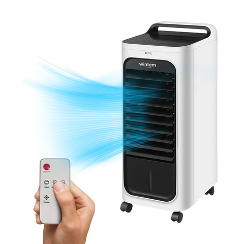 Rinfrescatore Evaporativo Portatile 80W con Timer 7L, Telecomando e Display LED