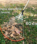 Rastrello Retrattile In Acciaio Carbonio