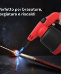 Saldatore A Gas Hellfire Con Piezo E 2 Cartucce Da 190g Incluse