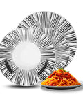 Avilia-Servizio Set 18 Piatti da Tavola in Porcellana Bianca Decorati Stile Union Moderni Ean-8056897153024