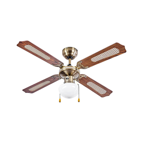 Ventilatore Soffitto Reversibile per Estate e Inverno con Luce e 3 Velocità