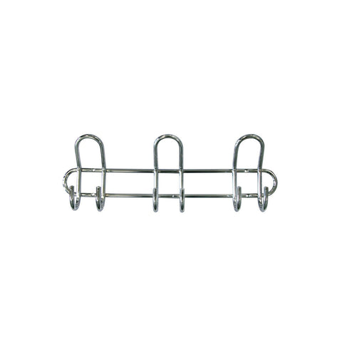 Metalowy wieszak z 3 haczykami 39cm