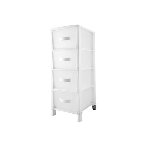 Cassettiera Futura Slim A 4 Cassetti Bianco