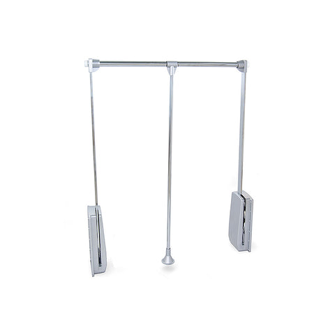 Appendiabiti Saliscendi Per Armadio In Acciaio 83-115x84cm Cromato