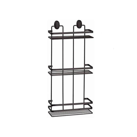 immagine-1-feridras-mensola-rettangolare-per-doccia-a-3-ripiani-in-acciaio-nero-24x50x11cm-ean-8056471560224