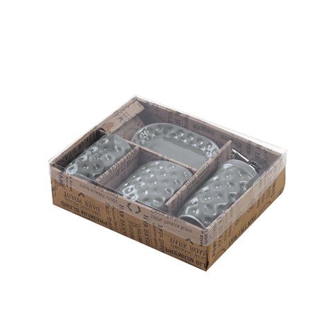 Set 4 Accessori Da Appoggio Bagno Ceramica