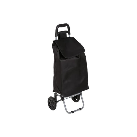 Carrellino Portaspesa Pieghevole Nero 30l