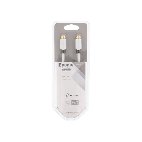 Kabel antenowy męski–męski 4 m