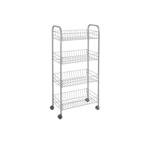 Scaffaletto 4 Piani Smontabile 41x23x84cm