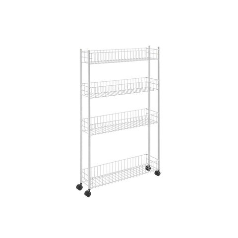 Scaffaletto 4 Piani Smontabile 58x16x95cm