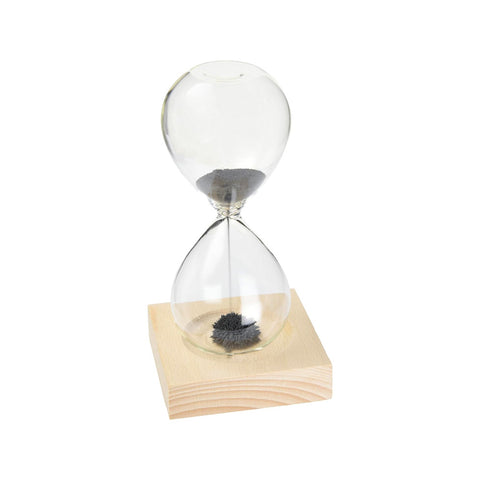 Dekoracyjny gadżet – klepsydra z piaskiem magnetycznym 16cm
