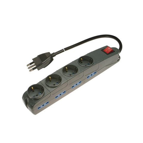 Listwa zasilająca Multipresa Compact z 12 gniazdami, czarna - Poly Pool
